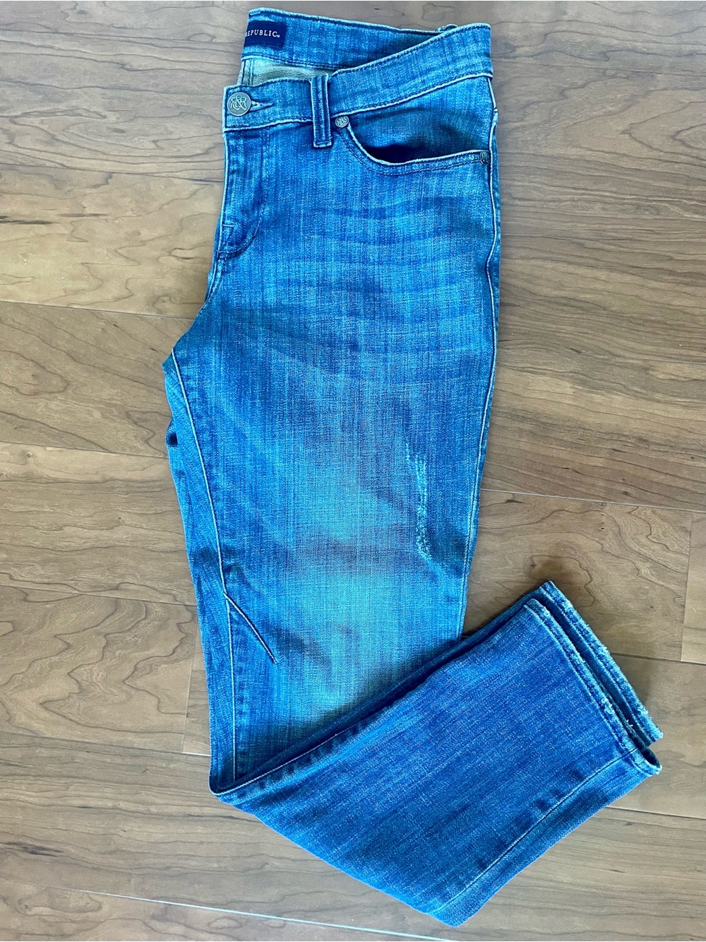 Rock & Republic Slim Straight Jeans in Indigo Wash 8